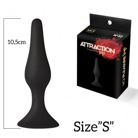 Plug Anal con Succión MAÏ Nº32 S-negro-1