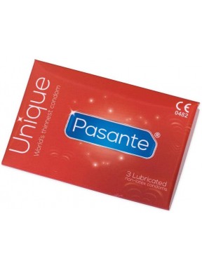 Preservativos Pasante SIN LATEX Unique 3 uds.