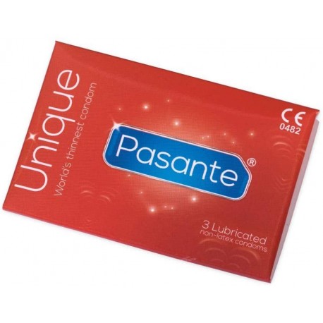 Preservativos Pasante SIN LATEX Unique 3 uds.