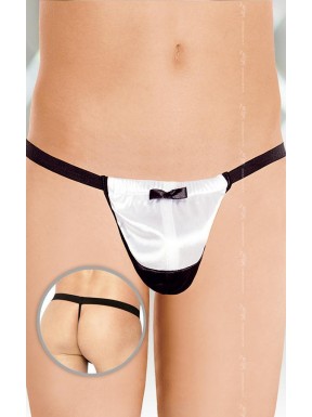 Tanga Frac Blanco-Negro S-L