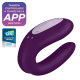Vibrador Parejas APP DOUBLE JOY morado-8