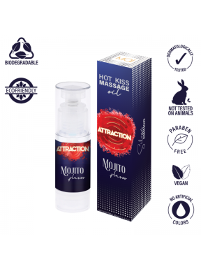 Aceite de Masaje Attraction MOJITO con Feromonas