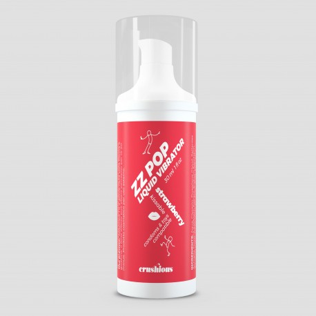 Vibrador Liquido Fresa ZZ POP 30 ml.