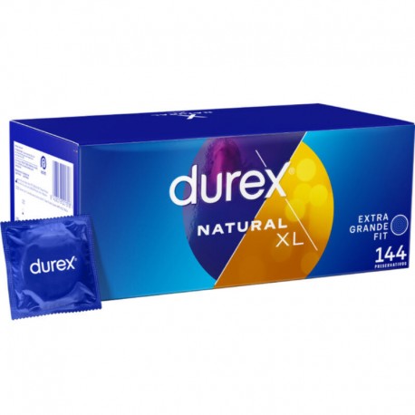Preservativos Durex Natural XL 144 uds.