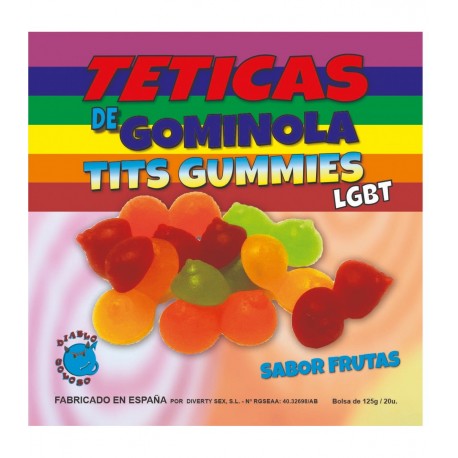 Gominolas Teticas Frutas LGTB