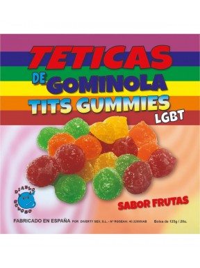 Gominolas Teticas Frutas con Azúcar LGTB