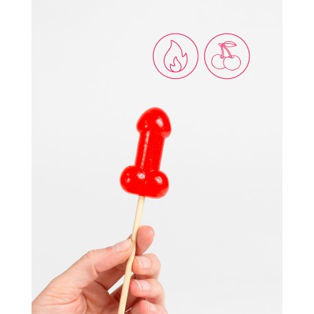 Piruleta Penis Cereza Efecto Calor Picante-2