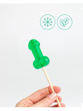 Piruleta Penis Menta Efecto Frio