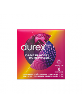 Caja 3 Preservativos Dame Placer Durex
