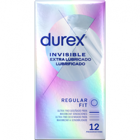 Caja 12 Preservativos INVISIBLE LUBRICADOS Durex