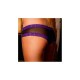 Braguita Negra con Encaje Morado