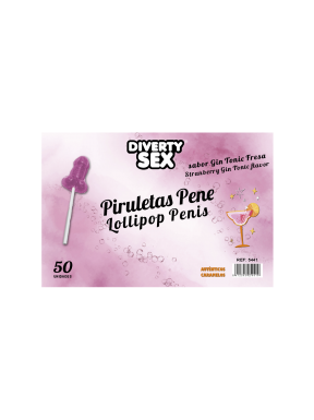 Piruleta Penis Gin Tonic Fresa