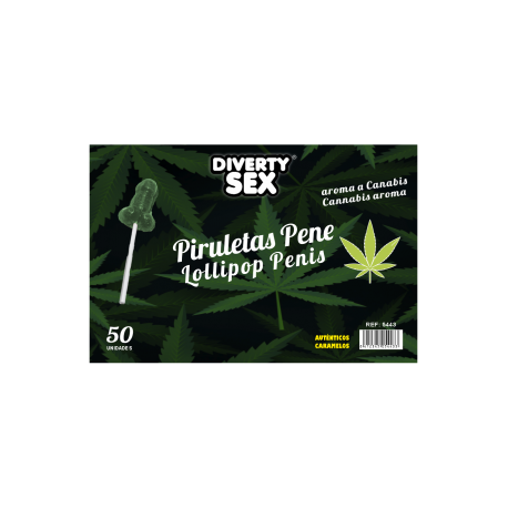 Piruleta Penis Aroma Cannabis