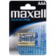Pilas Alcalinas AAA MAXELL 2 uds.