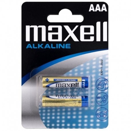 Pilas Alcalinas AAA MAXELL 2 uds.