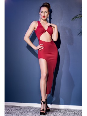 Vestido Largo 4445 Chilirose-rojo