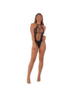Teddy de Rejilla con Tirantes Cuello Halter LJ