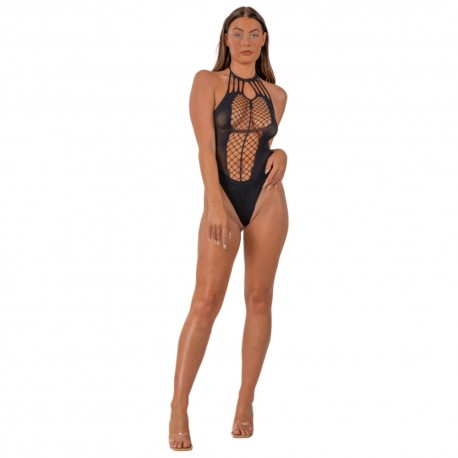 Teddy de Rejilla con Tirantes Cuello Halter LJ