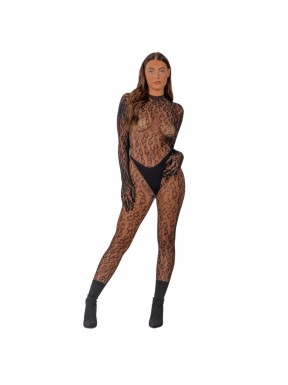 Catsuit de Rejilla Leopardo LJ