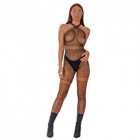 Bodystocking de Rejilla Cruzado LJ