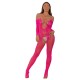 Bodystocking de Rejilla Aberturas Frontal LJ