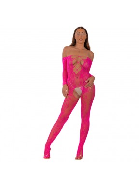 Bodystocking de Rejilla Aberturas Frontal LJ