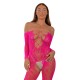 Bodystocking de Rejilla Aberturas Frontal LJ
