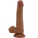Dildo Realístico con Escroto TALLEN 22 cm.-mulato