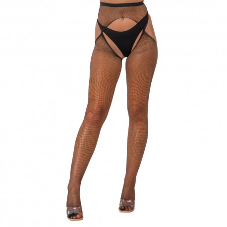 Panty de Rejilla con Abertura LJ
