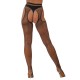 Panty de Rejilla de Abertura con Brillantes LJ