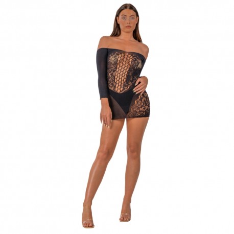 Mini Dress Manga Larga LJ