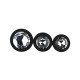 Kit 3 Plug Anal Silicona TOOSH-negro