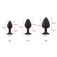 Kit 3 Plug Anal Silicona TOOSH-negro