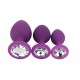 Kit 3 Plug Anal Silicona TOOSH-negro