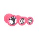 Kit 3 Plug Anal Silicona TOOSH-negro