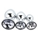 Kit 3 Plug Anal Metálicos Silver TOOSH