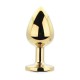Kit 3 Plug Anal Metálicos Dorado TOOSH