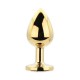 Kit 3 Plug Anal Metálicos Dorado TOOSH