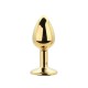 Kit 3 Plug Anal Metálicos Dorado TOOSH