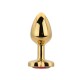 Plug Anal Metálico Dorado Corazón Rojo TOOSH