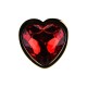 Plug Anal Metálico Dorado Corazón Rojo TOOSH