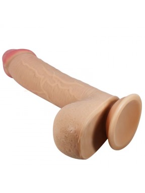 Dildo Realístico con Escroto SLIDING SKIN 23,4 cm.