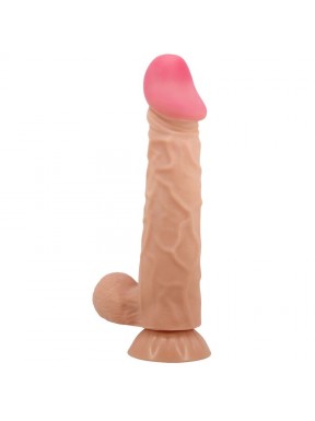 Dildo Realístico con Escroto SLIDING SKIN 24 cm.
