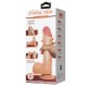 Dildo Realístico con Escroto SLIDING SKIN 21,8 cm.