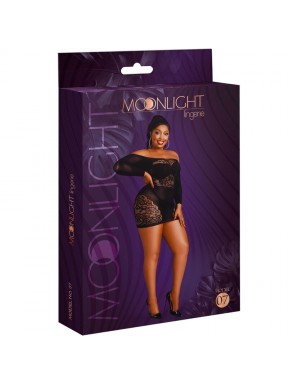 Vestido Rejilla Manga Larga MOONLIGHT Mod. 7