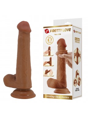 Dildo Realístico con Escroto TALLEN 22 cm.