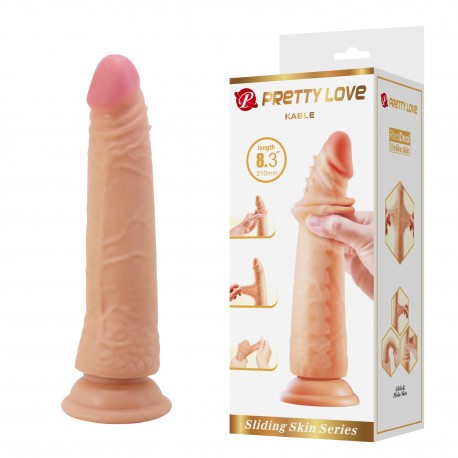 Dildo Realístico con Succión KABLE 21 cm.