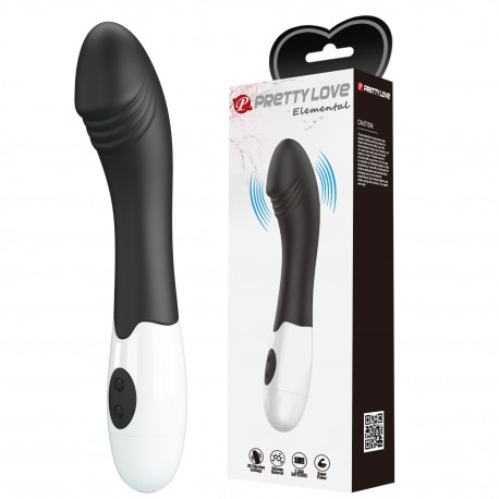 Vibrador Semirealístico ELEMENTAL-negro