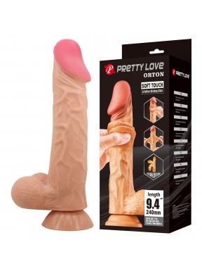 Dildo Realístico con Escroto ORTON 24 cm.
