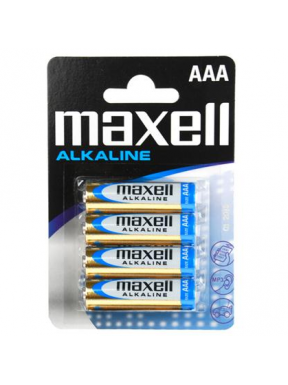 Pilas Alcalinas AAA MAXELL 4 uds.